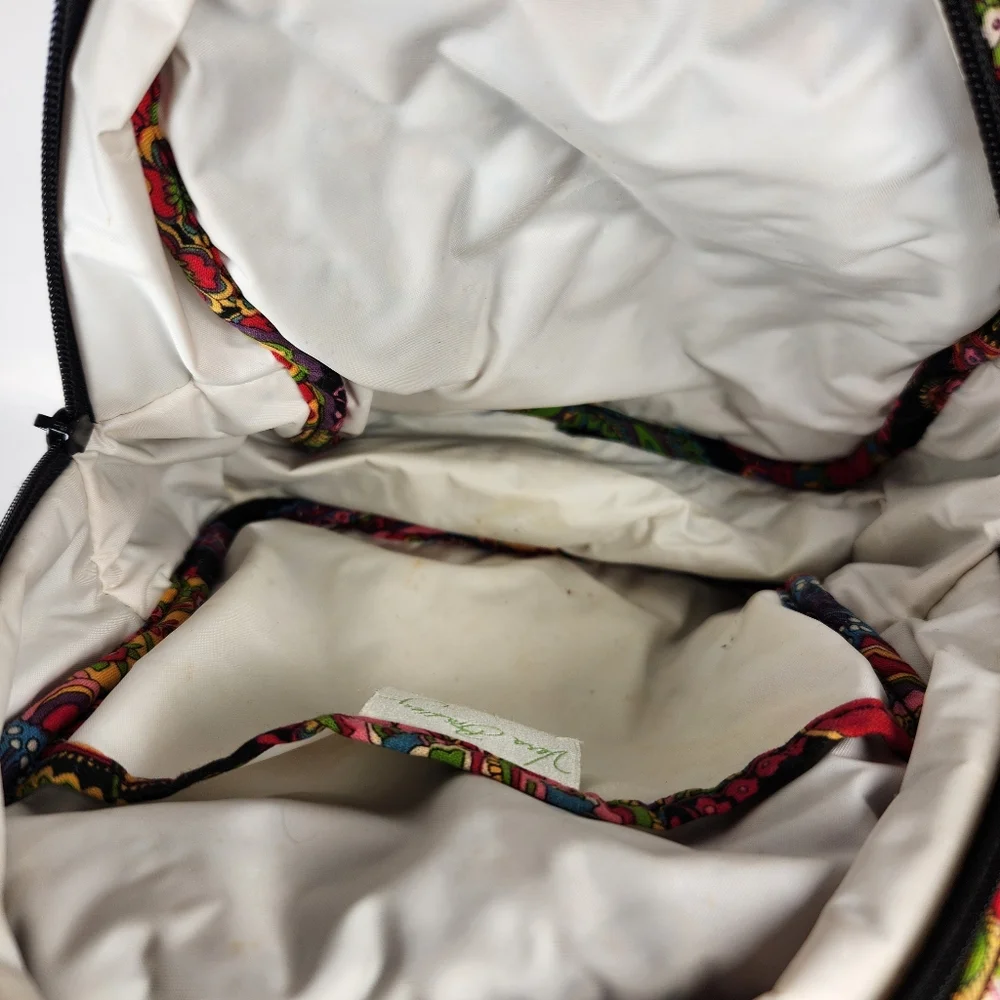 VERA BRADLEY Lunch Bunch Bag Floral Zip Close Pockets Multicolor - Picture 7 of 11